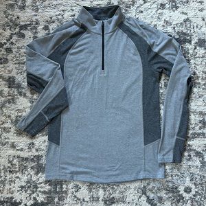 Men’s Under Armour 1/4 zip, two toned grey